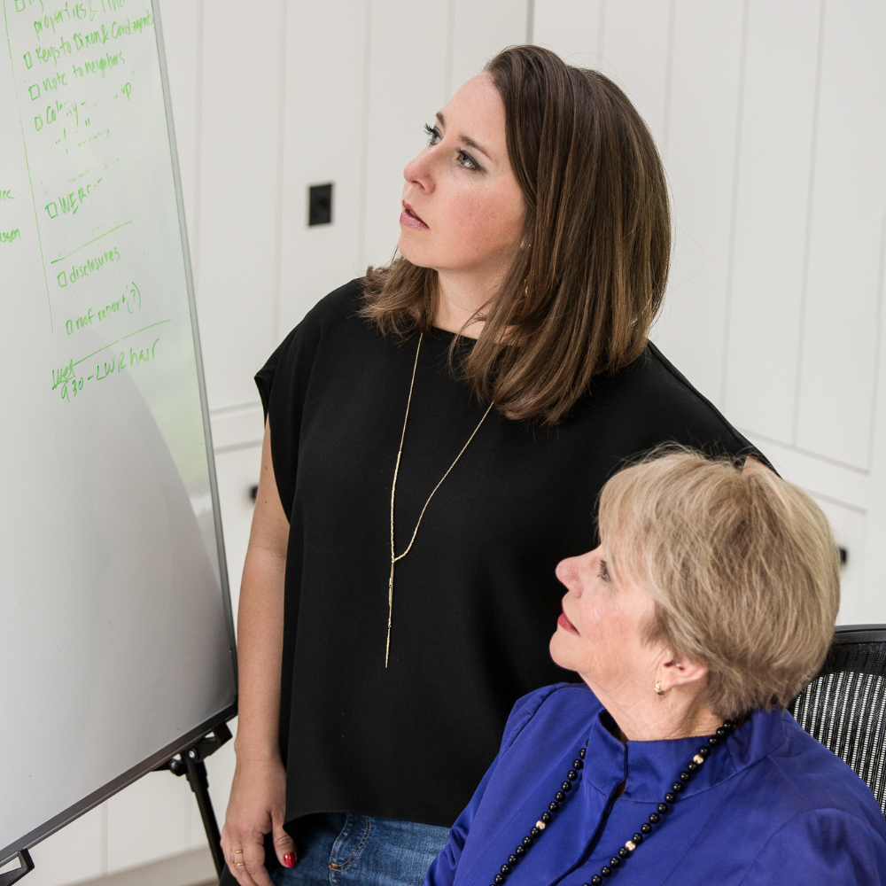 Lynn and Annie Whiteboard